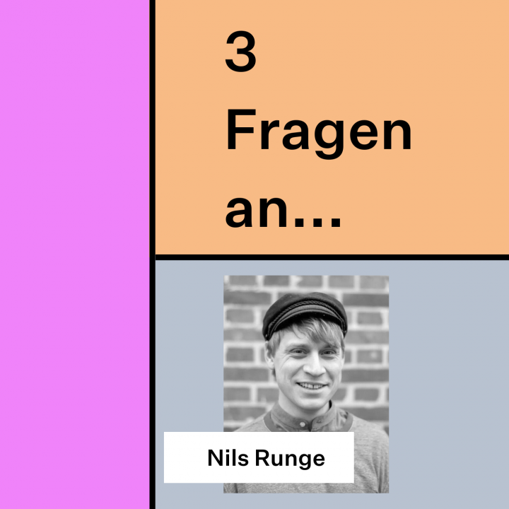 Cover der Audiogrammreihe mit dem Portrait von Nils Runge